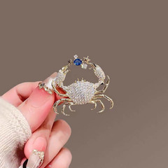 カニブローチ、高級フェミニン絶妙ブローチ、パーソナライズコサージュ、高級ジュエリー、衣料品アクセサリー、衣料品卸売