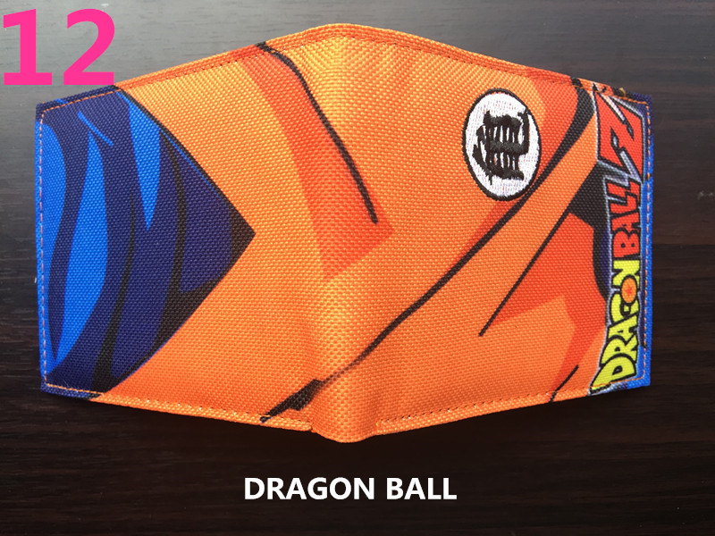 Anime Dragon Ball periférico dinero corto wukong Wu palabra estudiantes masculinos y femeninos corto monedero titular de la tarjeta en stock