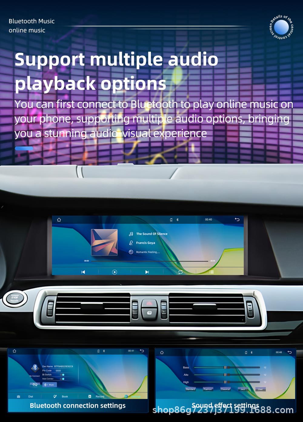 Suitable for Bmw Gt F07 10.25inch Android Car Navigation Large-Screen Central Control All-In-One Gps Car Navigation System