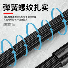 Electric wrench soft connecting rod 1/2 large fly elastic soft rod electric wrench socket extension rod universal flexible shaft connection/