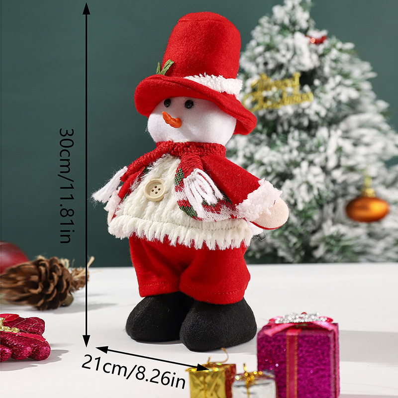 Fabricantes para DIBUJOS ANIMADOS paño felpa Santa Claus muñeca colgante adornos juguetes Navidad decoraciones