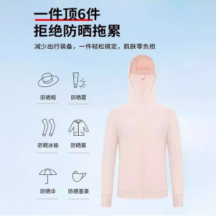 Summer high-end upf50 sunscreen clothing ice-sensitive antibacterial mite removal with sunscreen mask custom printed logo outdoor wholesale