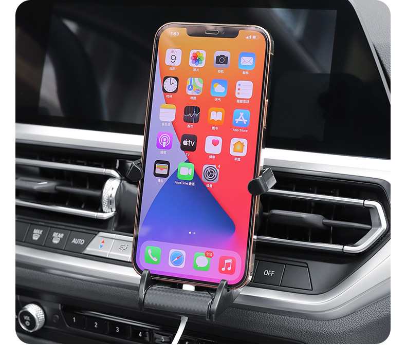 New car mobile phone holder air outlet gravity car navigation mobile phone holder multifunctional car holder wholesale