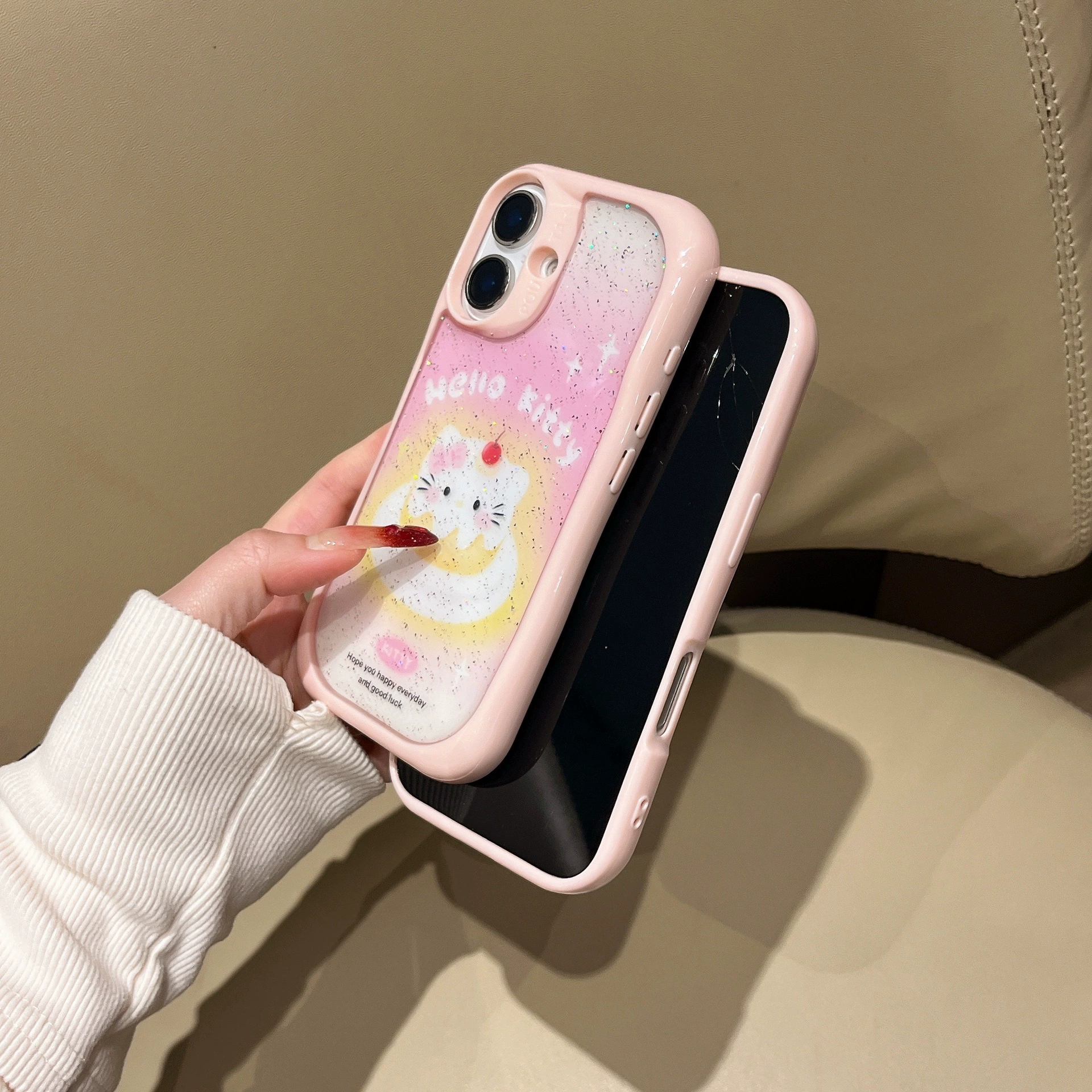 Hello Kitty, яблоко, милый совместимый чехол для iPhone 15, iPhone 14 Pro, чехол для телефона, iPhone 14