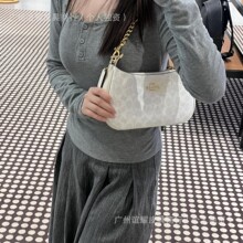 蔻家Teri24腋下包经典时尚印花麻将包通勤百搭斜挎月牙潮流女提包