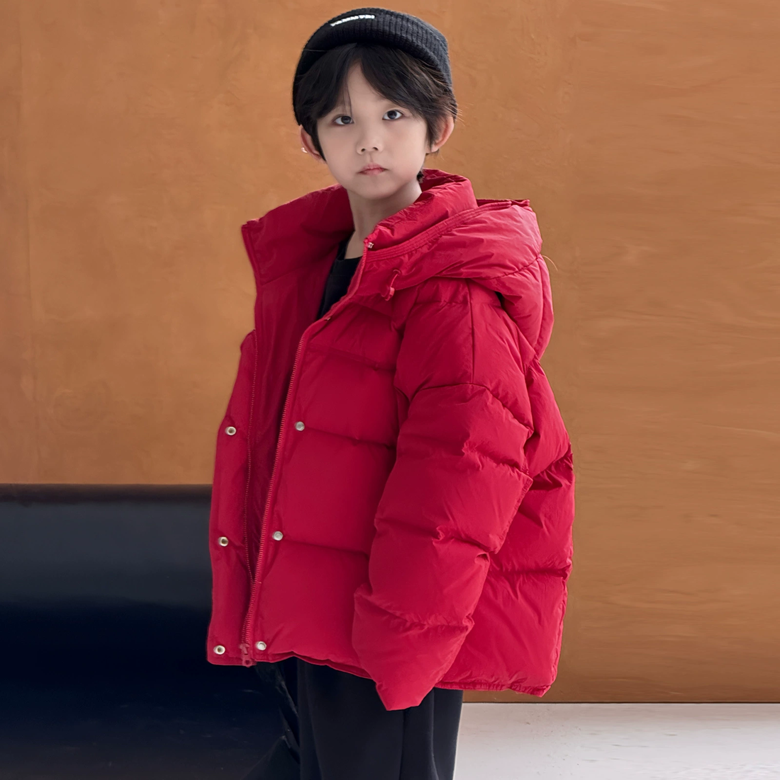 儿童羽绒服韩版2025年冬季新款男童女童中大童加厚连帽白鸭绒外套