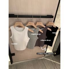 BesTV 3D three-dimensional chest pad nude cotton I-shaped vest women's summer basic style beautiful back vest bra all in one