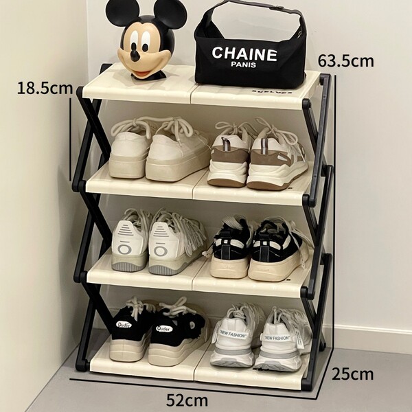 Home entrance door folding shoe rack simple door multi-layer large…