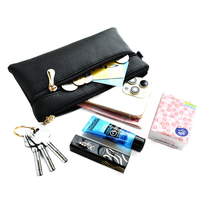 Простая женская сумка Модный клатч Повседневная портативная маленькая квадратная сумка Универсальная сумка для мобильного телефона Маленькая квадратная сумка Сумка на молнии