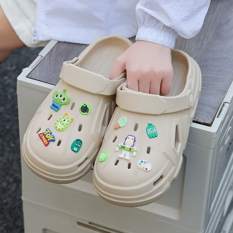 Мужская обувь Stomp Shoes, лето 2023, новый стиль, тапочки Баотоу, верхняя одежда, Нескользящие тапочки на толстой подошве для пар для женщин