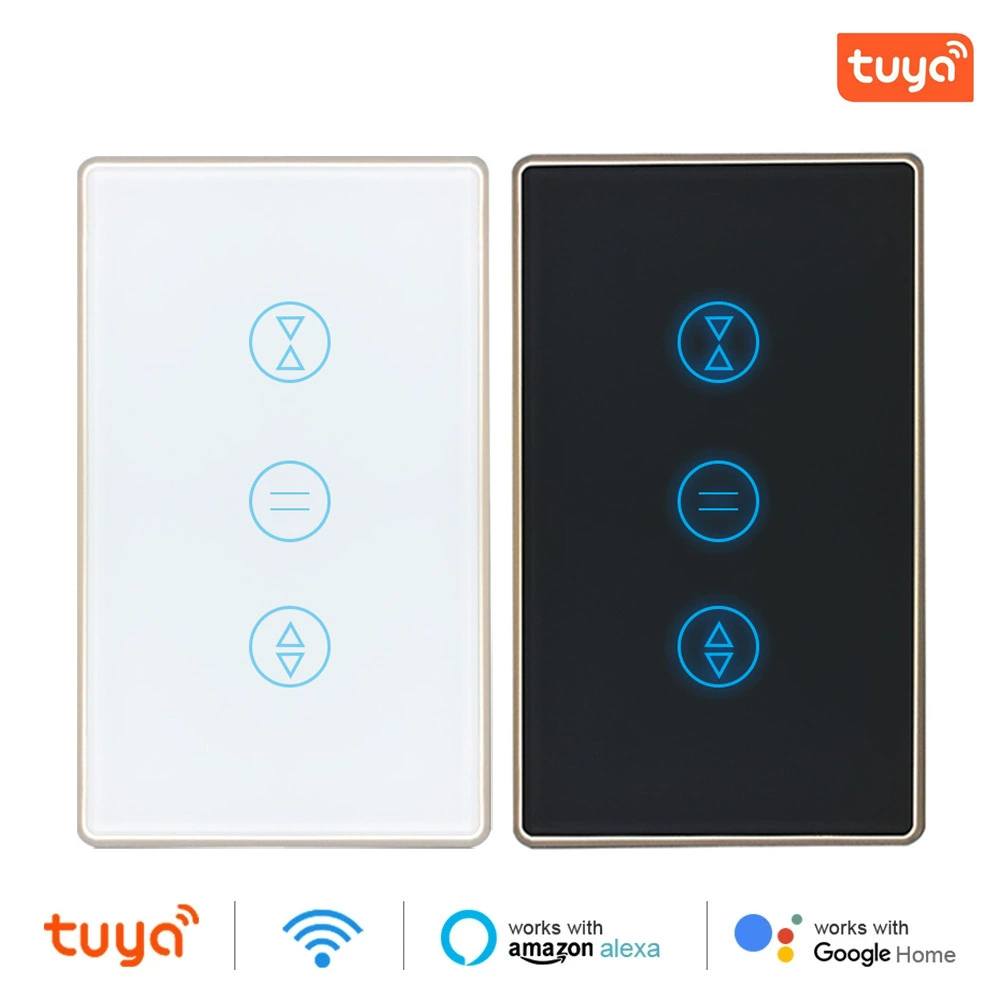 Металлический каркас смарт-переключатель занавес американский стандарт сенсорный переключатель граффити времени Alexa, Google Voice Remote