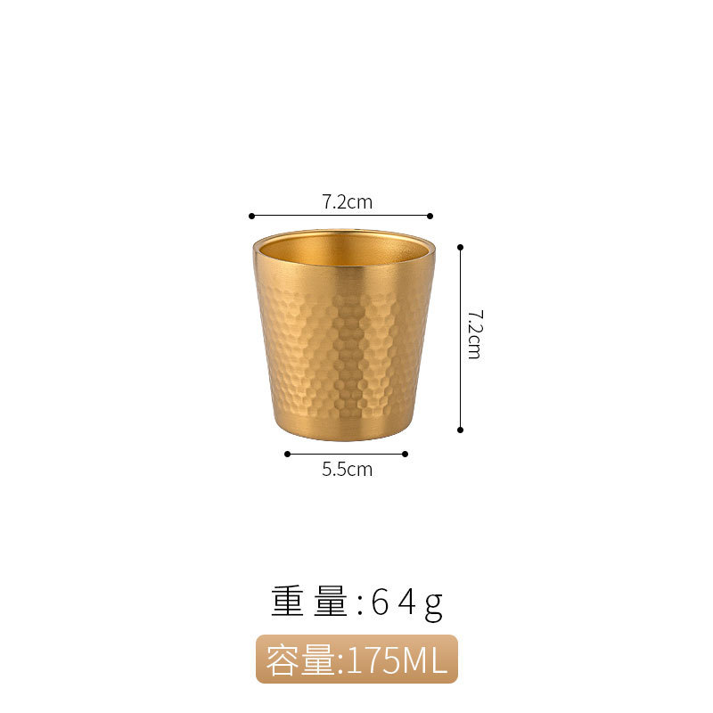 175ml 해머드 물컵(샌딩 실버)