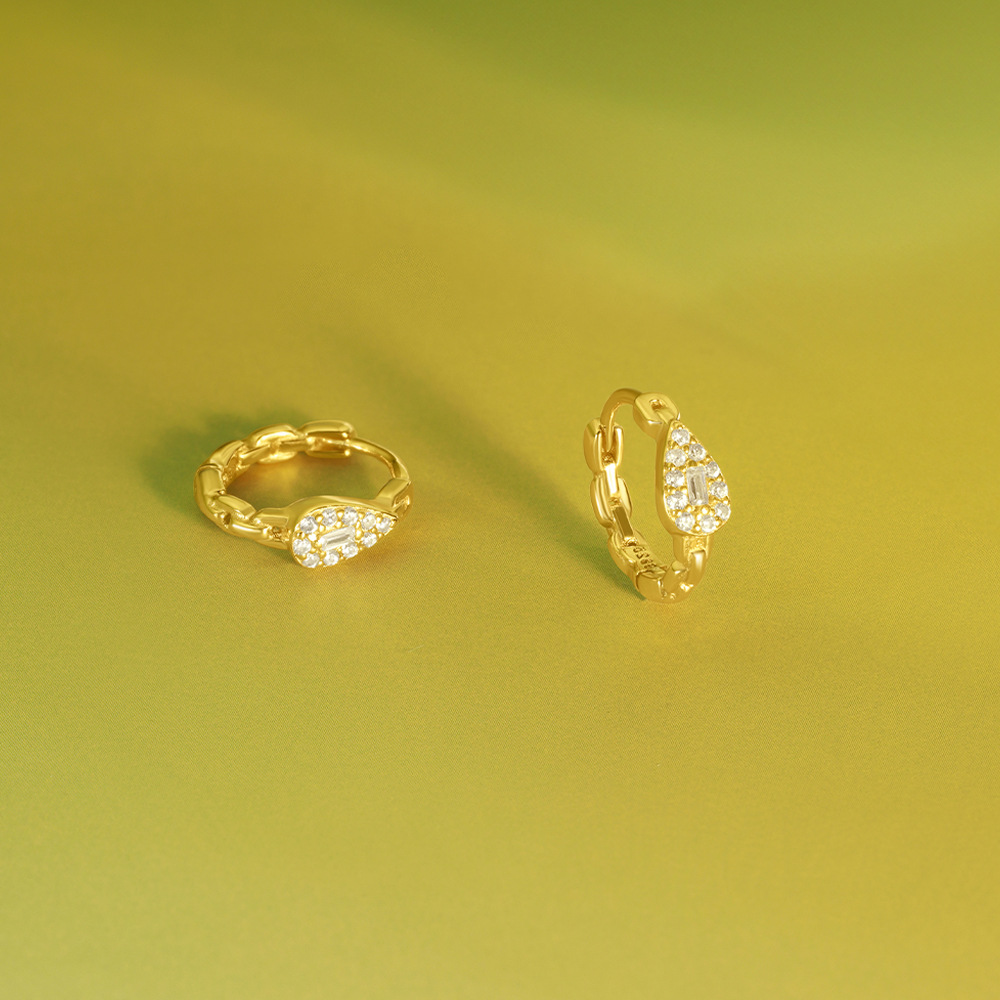4g Weight 925 Sterling Silver Ear Needle Material Zircon Inlay Material Earrings Classification 1 Pair Quantity Holiday, Daily Occasion 925 Sterling Silver Material Geometric Pattern Women's Gender Inlay Design Simple Style, Shiny Style 1 Pair 925 Sterling Silver Zircon Geometric Earrings 13