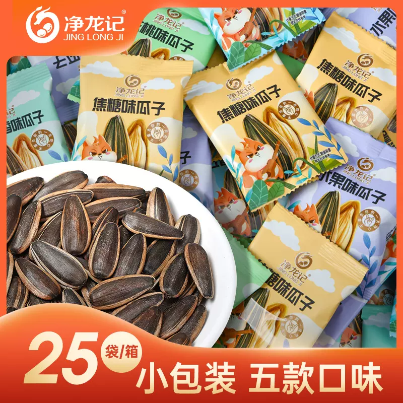 净龙记小包装瓜子批发休闲零食批发厂家坚果抖音直播爆品一件代发