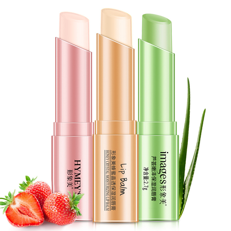 Imagen belleza aloe bálsamo labial hidratante desvanecimiento líneas de labios otoño e invierno anti-agrietamiento cambio de color bálsamo labial productos genuinos al por mayor