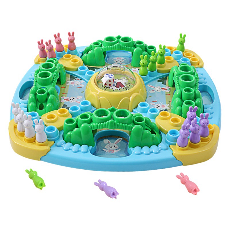 Xiaomeng conejo volando ajedrez juego de mesa educativo para niños doble batalla interacción entre padres e hijos juguetes de entrenamiento de pensamiento cerebral de varias personas