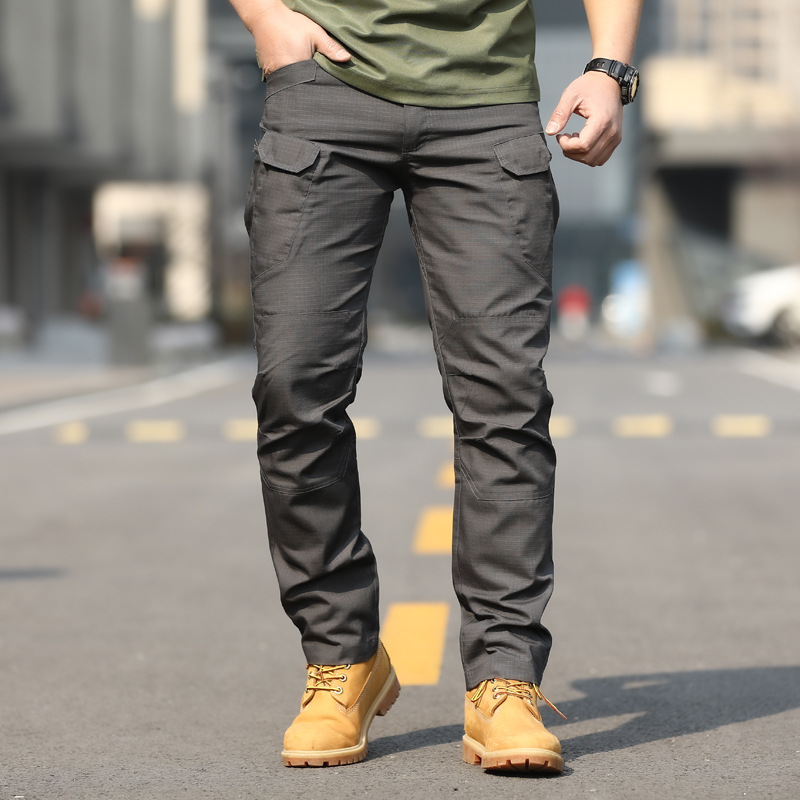 Primavera y otoño cónsul X7 pantalones tácticos pantalones de abanico militar de camuflaje delgado para hombre monos para exteriores pantalones de entrenamiento rectos