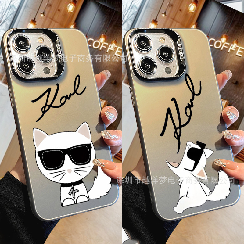 Big Brand Cat Iphone17Pro Phone Case 16/15/14/13 Laser 12 Apple 11Xsm78 Trendy P