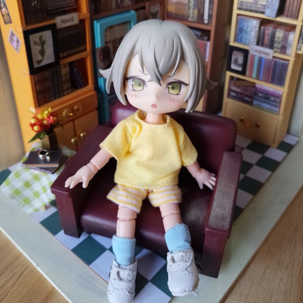 Obitsu11ob11 roupas de bebê azone12cu-poche lindo porco roupas de bebê camiseta de manga curta