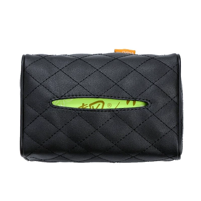 Seat Back Hanging Leather Car — Car tissue box/set