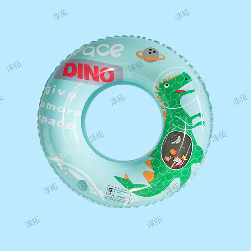 Manufacturer children's swimming ring new inflatable pvc thickened swimming portable life-saving buoyancy ring wholesale
