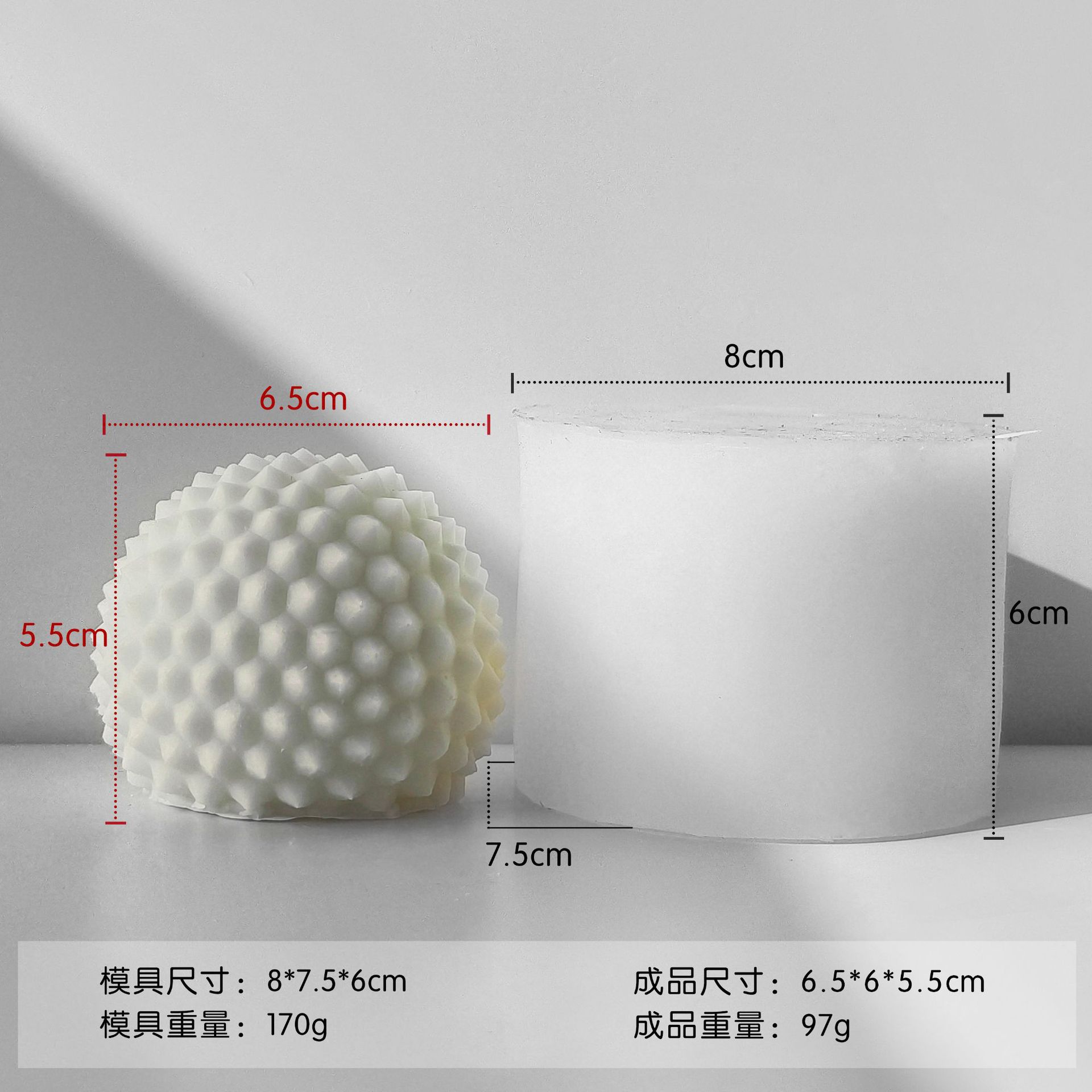 En stock en forma de pera aromaterapia vela molde de silicona DIY botella en forma de jabón hecho a mano herramienta abrasiva molde para hornear en forma de abanico