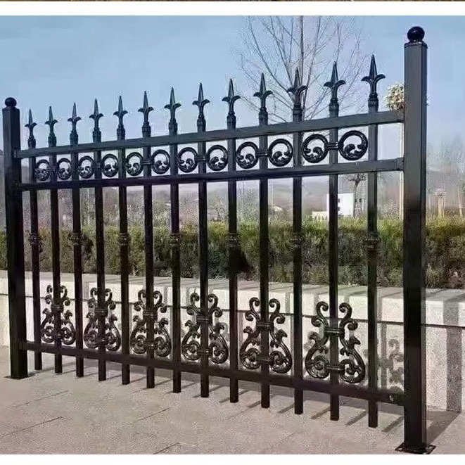 防撞栏护栏花坛铁艺草坪隔离栏钢制草坪护栏【U型锌钢草坪护栏】