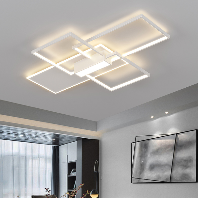 [Selección estricta] 2025 nueva atmósfera simple y creativa dormitorio principal lámpara de techo lujosa lámpara de estudio doméstica moderna