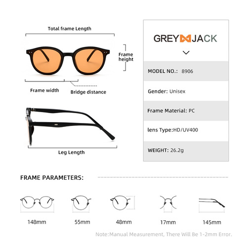 2024新款GM太阳镜男士墨镜女高级感防紫外线网红太阳眼镜批发