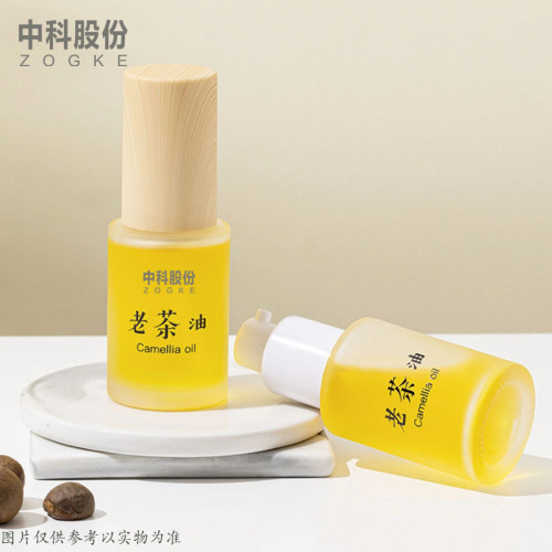 Popular online 20ml, 30ml, 40ml, 50ml cylindrical lotion bottles with flat shoulders and push-down dispensers—Camellia oil spray refill bottles available for wholesale