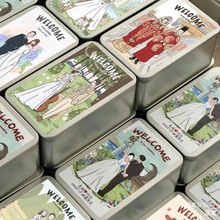 新款喜马口铁桌领证糖盒感糖盒铁盒2024糖盒结婚空盒高级喜糖盒子