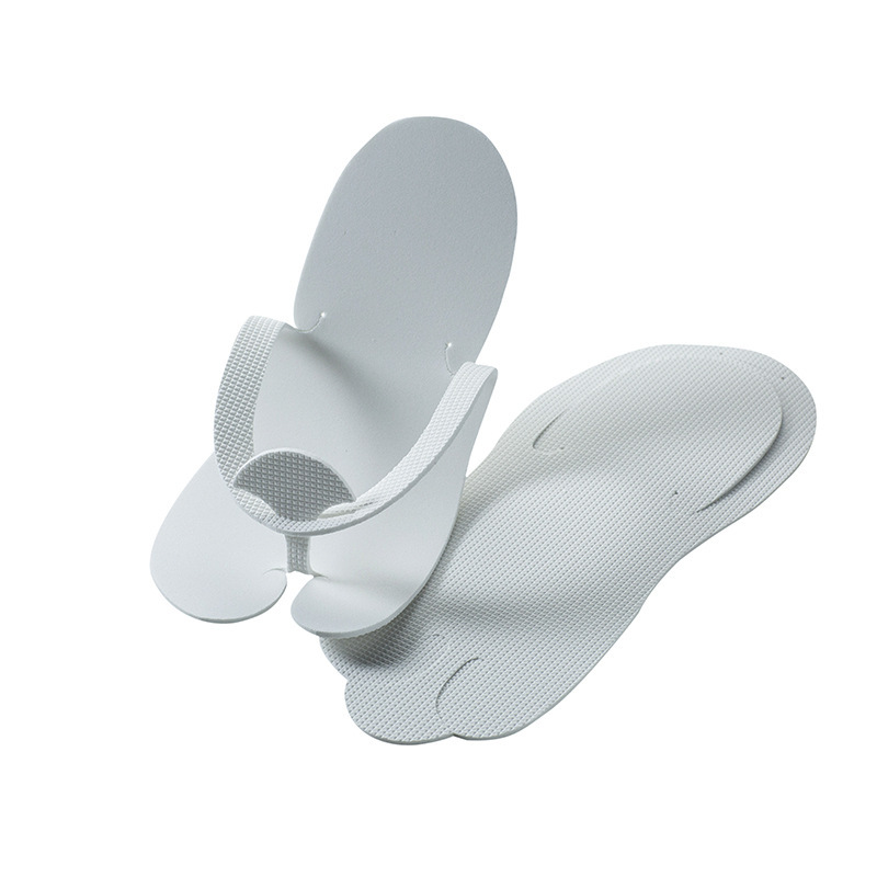 Disposable slippers hotel travel business trip portable manicure pedicure EVA plastic flip-flops clip feet spa beauty salon