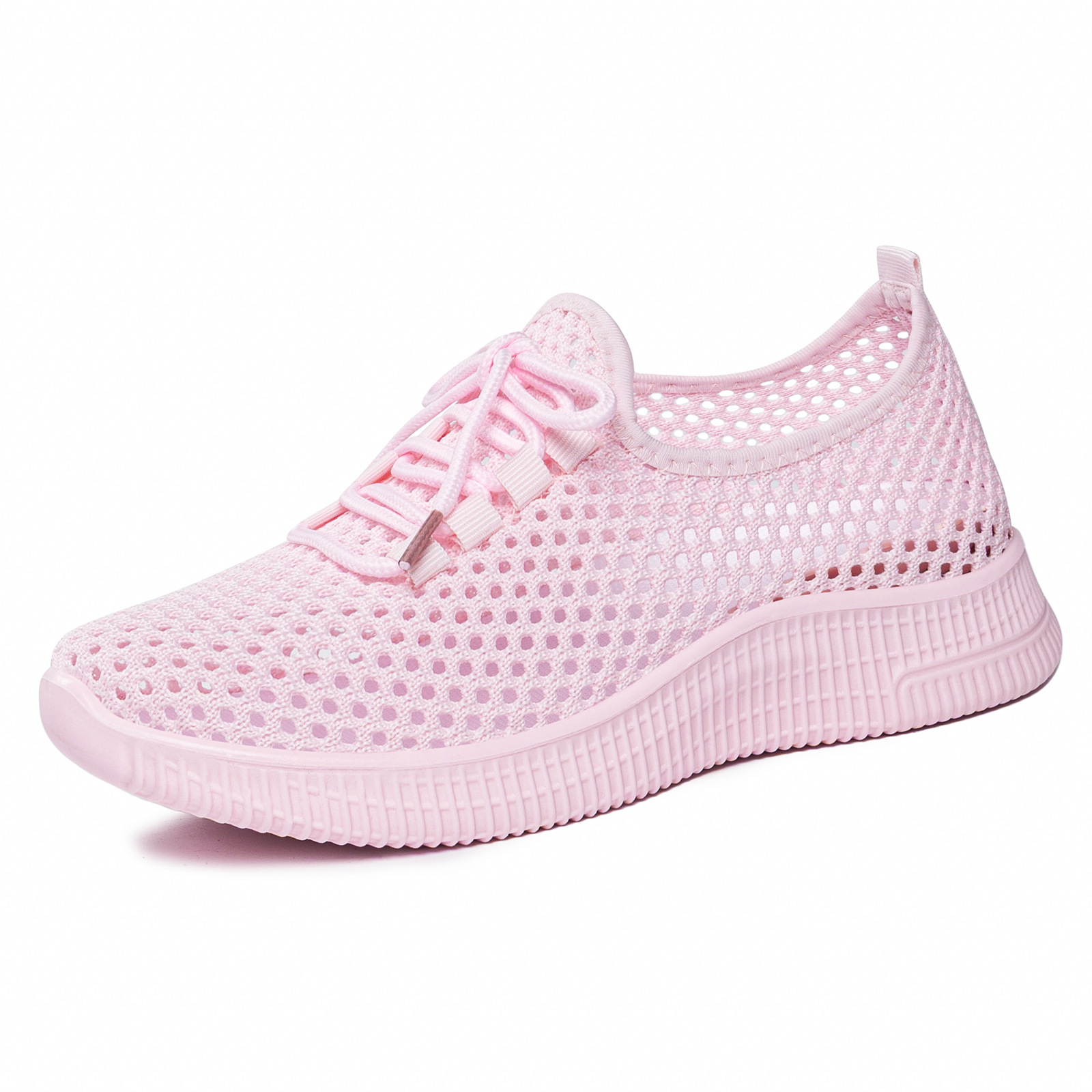 Otoño nuevo ocio de tela de mosca zapatos de poliuretano transpirables zapatos deportivos grandes comercio exterior zapatos de malla de mujer spot image 11