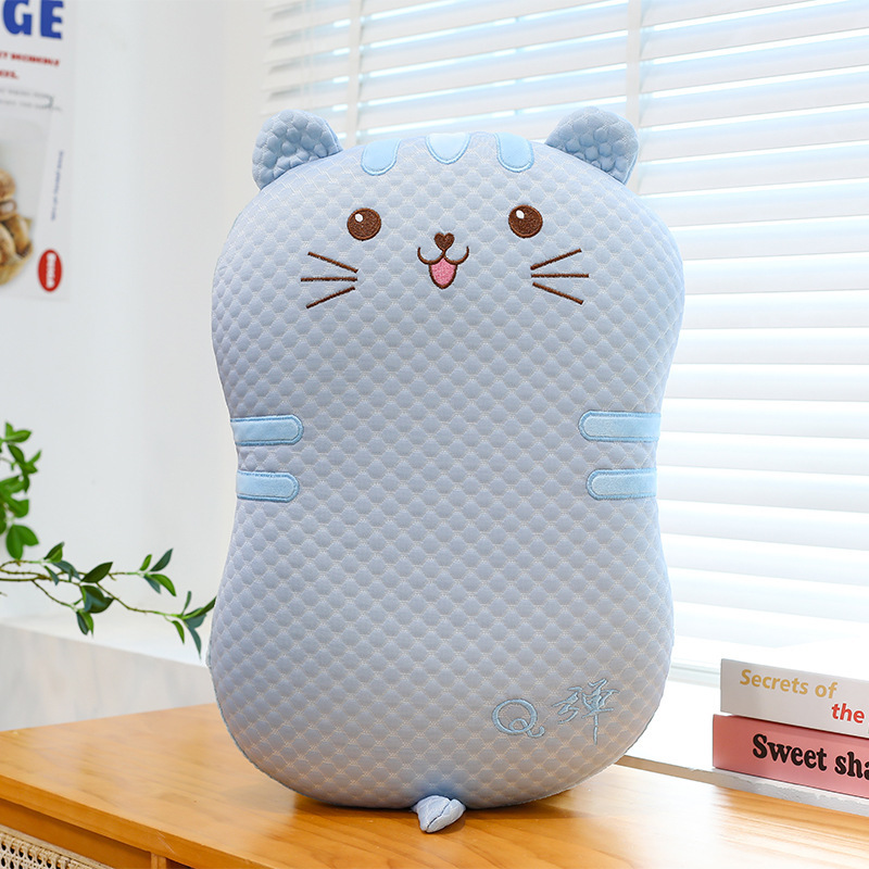Bingdoudou 猫腹枕オフィス学生寮夏クール低反発頚椎昼寝枕枕|undefined