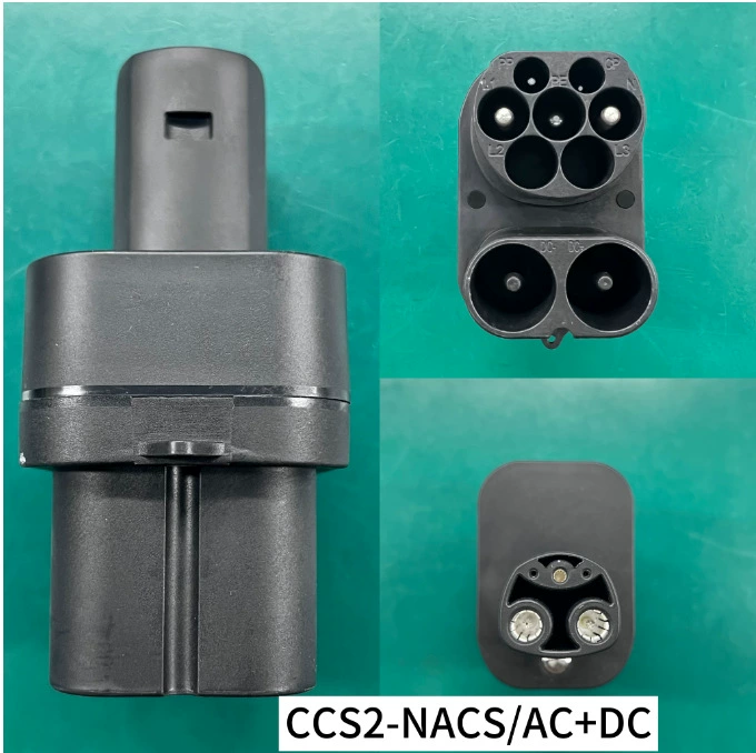 CCS2-NACS зарядная свайная конвертер головки постоянного тока европейского стандарта Tesla Cybo Picuel Tesla адаптация