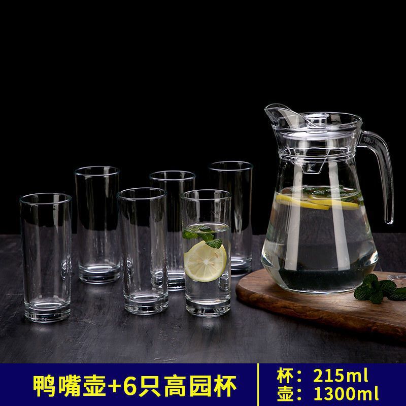 加厚大容量无铅玻璃壶 冷水壶饮料壶凉水壶果汁壶扎啤壶家用水瓶|undefined