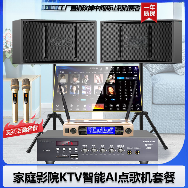 Smart-Grade Living Room Ktv Audio Karaoke Voice Set Home-Use Karaoke Machine with High Volume