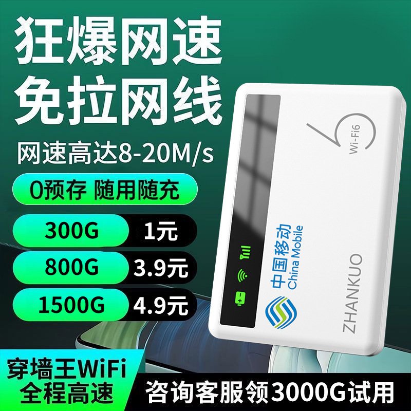 Portable Wifi 6 Wireless Router Portable Card-Free Outdoor Mobile Phone Unlimited Traffic Internet Card