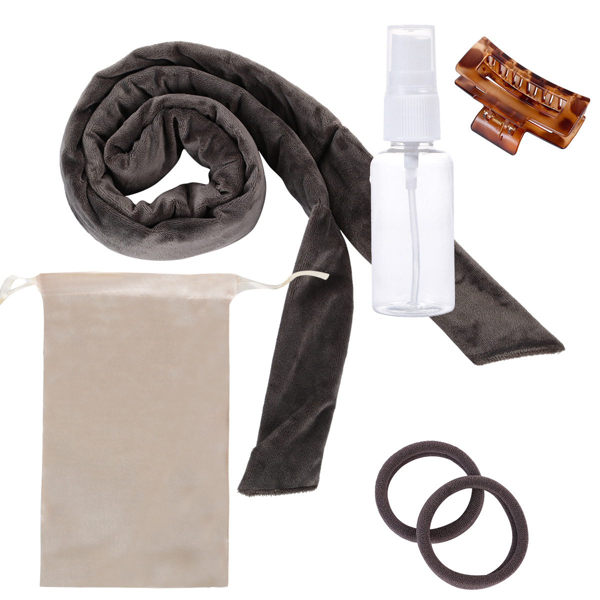 Fabricante Amazon arco rizador de pelo perezoso sueño peluquería onda grande sin calor rizador de pelo diadema