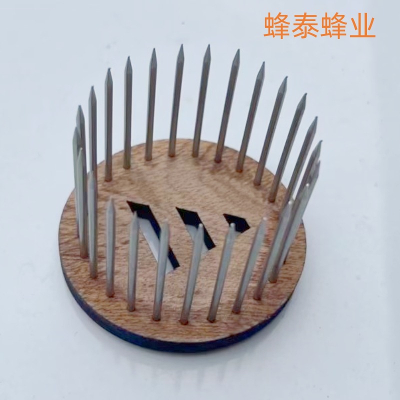 木制针式王笼关蜜蜂钢针王笼扣王器针扎式王笼养蜂不锈钢针囚王笼