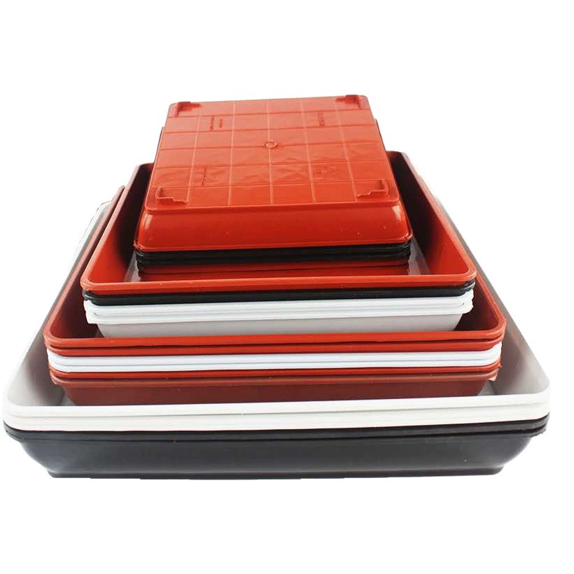 Квадратный пластиковый горшок лоток горшок нижней колодки квадратный лоток воды многоцветный утолщенный горшок лоток нижней производителей