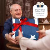 Мужское памятное одеяло, подарок на день рождения