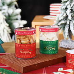 Christmas paper tape baking cake biscuit jar packaging box handmade diy decorative sealing stickers