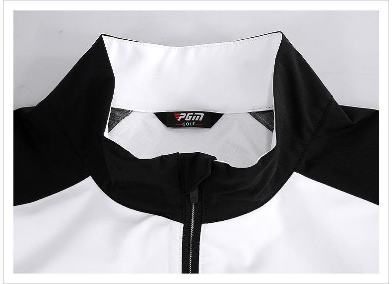 Áo khoác chống gió nam dài tay PGM Golf – thiết kế cổ đứng, nhẹ thoải mái — YF376 Áo khoác nam dài tay màu xanh nước biển, YF376 Áo khoác nam dài tay màu trắng, YF387 Áo khoác dây kéo dài tay nam màu trắng, YF376 Áo khoác nam dài tay màu đỏ chi tiết 60