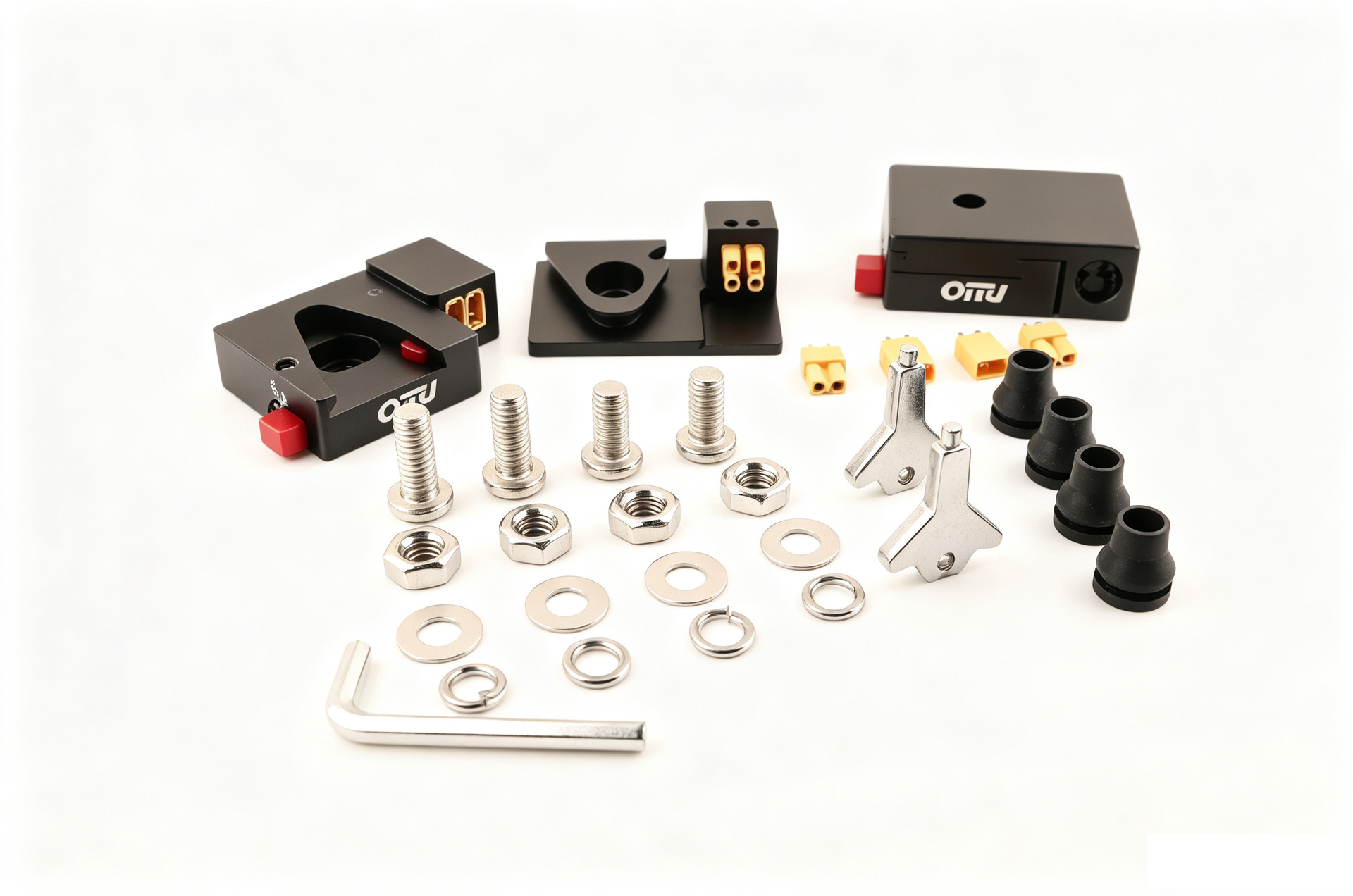 Car spotlight quick-release bracket CNC aluminum alloy integrated power base with cable, quick-release and fast-installation fixing accessory