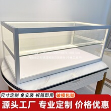 面包柜吧台玻璃柜蛋糕烘焙咖啡店展示柜甜品小型台面柜收纳陈列柜
