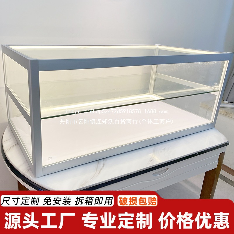 面包柜吧台玻璃柜蛋糕烘焙咖啡店展示柜甜品小型台面柜收纳陈列柜