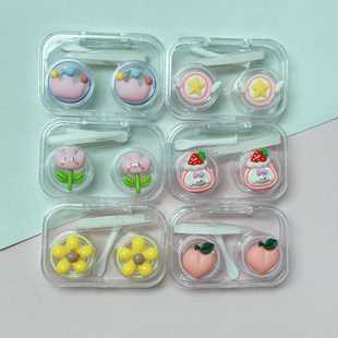 New Handmade DIY Contact Lens Box Care Box Companion Box Double Box Storage Box Contact Lens Box 7701