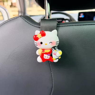 Extension Holder Decoration — Seat belt shoulder pad - hook-penguin-kitty
