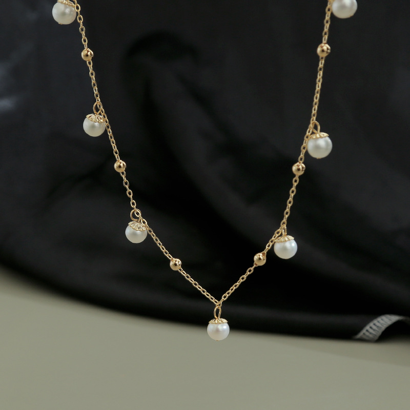 Necklace from pearl handmade
